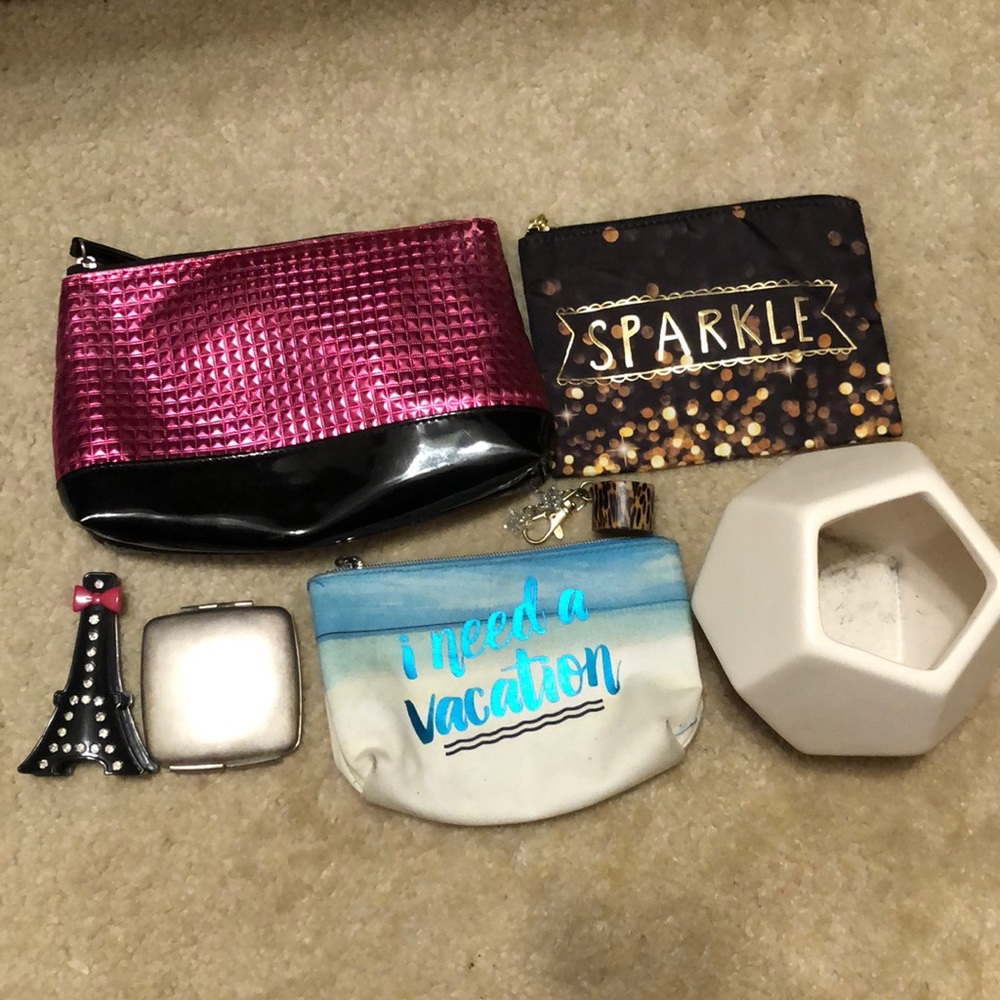 Cosmetic bags and accessories